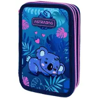 Astra Jumbo Sweet Koala AstraBag dreifach gefaltetes Federmäppchen mit Zubehör
