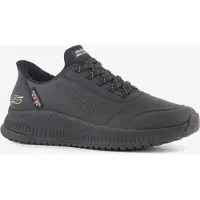 SKECHERS für Damen. 117740 Slip-Ins Sneaker: BOBS Squad 4 - Key Look schwarz (39), Wohnung, Schnürsenkel, Lässig