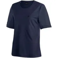 Maier Sports T-Shirt "Da-Shirt 1/2 Arm Waltraud H/S", Damen, Gr. 58, blau (night sky), Obermaterial: 100% Polyester, Shirts T-Shirt, für sportliche Aktivitäten geeignet, mit 1/2-Arm