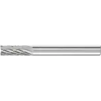 PFERD Hartmetall-Frässtift mit 6-mm-Schaft, Zylinderform ZYA-S, mit Stirnverzahnung, Zahnung 3 PLUS
