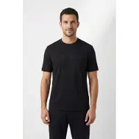 BOSS für Herren. 50553652 TS-Logo-T-Shirt, schwarz (S), Lässig, Baumwolle, Kurzarm