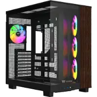 Thermaltake View 380 XL WS ARGB, Midi Tower, PC, Schwarz, ATX, micro ATX, Mini-ITX, SPCC, Gehärtetes Glas, Gaming