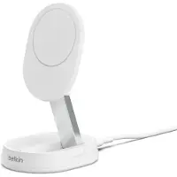 Belkin BoostCharge Pro, Drinnen, AC, Kabelloses Aufladen, 1,5 m, Weiß