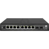 Level One Hilbert 10-Port Gigabit Smart Lite Switch, 8 x Gigabit RJ45, 2 x Gigabit SFP, Managed, L2, Gigabit Ethernet (10/100/1000), Vollduplex