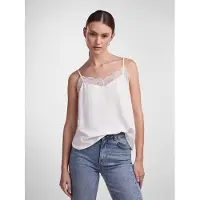 Pieces Trägertop "PCTIFFANY STRAP LACE TOP WVN NOOS BC" Kunstfaser, regular fit