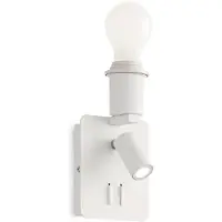 Ideal Lux Gea Metall Moderne Wandleuchte Weiß 2 Lichter E27