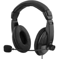 Deltaco HL-57, Kabelgebunden, 20 - 20000 Hz, 220 g, Kopfhörer, Schwarz