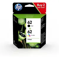 HP Tintenpatrone "original Druckerpatrone 62 Combo Black + Y/C/M", bunt (cyan, gelb, magenta, schwarz), Tintenpatronen, 3 Probemonate gratis* drucken, Tintenpatrone