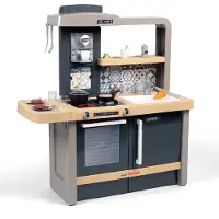 Smoby Spielküche "Tefal Evo", blau, Spielküchen, KinderB:92cm H:101cm T:44cm, Kunststoff, Spielküche, mit Sound, B:92cm H:101cm T:44cm