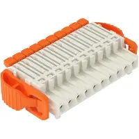 Wago 2734-1110/038-000 1-Leiter-Federleiste,Hebel,Push-in CAGE CLAMP,lichtgrau 27341110038000 - 50 Stück