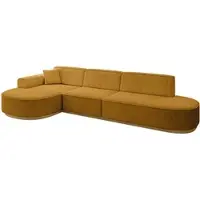 ALTDECOR Ecksofa in L-Form MARI-L2-v2 - 328x171x83 cm Senfgelb - Corner Sofa Bett Eckcouch Couch Wohnlandschaft Cauchsofa