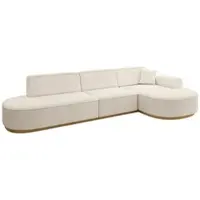 ALTDECOR Ecksofa in L-Form MARI-L2-v2 - 328x171x83 cm Beige - Corner Sofa Bett Eckcouch Couch Wohnlandschaft Cauchsofa