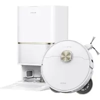Dreame RLL51SE-WHITE, Staubbeutel, Weiß, Rund, 0,25 l, Ladend, Mop washing, 75 dB