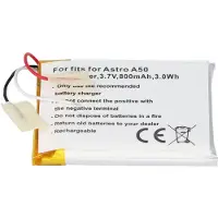 AccuCell Akku passend für Astro A50 Li-Polymer Akku SRP603443, 45x36x5,5mm