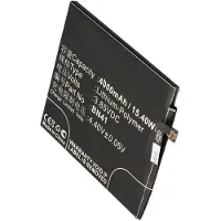 AccuCell Akku nur passend für Xiaomi Note 4 Akku BN41, BN41L Li-Polymer 3,85V, 4000mAh, 15,4Wh, built-in, ohne Werkzeug