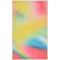 Gino Falcone Badematte "Ariella GF-153", bunt (multicolor), H:7mm, Polyester, Badematten, Badematte, Badteppich, bedruckt, modernes Design, Farbverlauf, weich & kuschelig