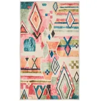 Gino Falcone Badematte "Ariella GF-145", bunt (multicolor), H:7mm, Polyester, Badematten, Badematte, Badteppich, bedruckt, modernes Design, Rauten, weich & kuschelig