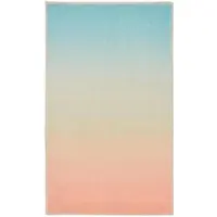 Gino Falcone Badematte "Ariella GF-152", bunt (multi pastell), H:7mm, Polyester, Badematten, Badematte, Badteppich, bedruckt, modernes Design, Farbverlauf, weich & kuschelig