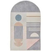 Gino Falcone Badematte "Ariella GF-142", grau (grau multi), H:7mm, Polyester, Badematten, Badematte, Badteppich, bedruckt, modernes Design, weich & kuschelig