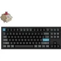 Keychron Q3 Ultra 8K Kabellose Mechanische Tastatur QWERTY US Fully Assembled Knob / Black / Silk POM Switch - Red