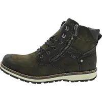 Rieker Herren Schnürboots / Winterboots Grün Kunstleder wasserfest Größe: 41