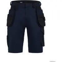 Dassy Stretch-Arbeitsshorts Kuma Flex 250126 PESCORE42 Gr. 42 nachtblau/schwarz