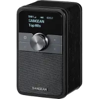 Sangean DDR-8 compacte houten DAB+ en FM radio met Bluetooth ontvangst, Midnight Oak, Persönlich, Digital, DAB+, FM, 87,5 - 108 MHz, Automatischer Suchlauf, CT, PS, PTY, RT