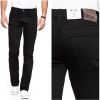 Mustang 5-Pocket-Jeans "Style Tramper Straight", Herren, Gr. 34, Länge 30, schwarz (super schwarz), Denim/Jeans, Obermaterial: 81% Baumwolle, 17% Polyester, 2% Elasthan, slim fit, Jeans 5-Pocket-Jeans