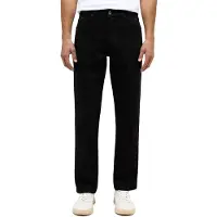 Mustang 5-Pocket-Jeans "Style Tramper Straight", Herren, Gr. 38, Länge 34, schwarz (super schwarz), Denim/Jeans, Obermaterial: 99% Baumwolle, 1% Elasthan, slim fit, Jeans 5-Pocket-Jeans