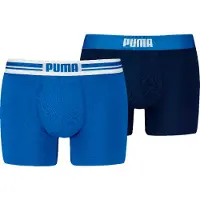 Puma Herren-Boxershorts MEN EVERYDAY PLACED LOGO BOXER 2P 93847603 BLAUE KOMBINATION Größe: S