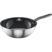 Fiskars Wok Ø28cm Antihaft-Pfanne Für alle Kochfelder Edelstahl