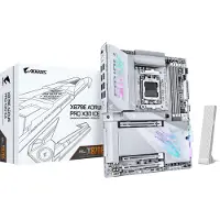 Gigabyte X870E AORUS PRO X3D ICE Mainboard, AMD, Sockel AM5, AMD Ryzen 7000 Series, AMD Ryzen 8000 Series, AMD Ryzen 9000 Series, Sockel AM5, DDR5-SDRAM, 256 GB