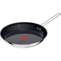 Tefal Nordica H8710455, Rund, Allzweckpfanne, Schwarz, Edelstahl, Keramik, Edelstahl, 1,8 l
