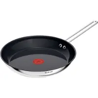 Tefal Nordica H8710655, Rund, Allzweckpfanne, Schwarz, Edelstahl, Keramik, Edelstahl, 2,5 l