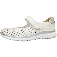 Semler Lena Damenschuhe Halbschuhe Slipper Slipper Weiß Freizeit