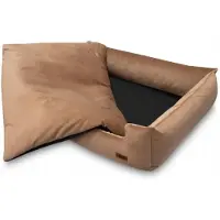HUGGY DOGGY Hundebett Samt PREMIUM beige Huskybett XL