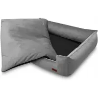 HUGGY DOGGY Bett für einen kleinen Hund fürs Auto oder Zuhause, schwarz, weich, S