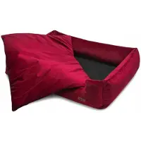 HUGGY DOGGY Hundebetten klein Samt PREMIUM klassisches Mopsbett M