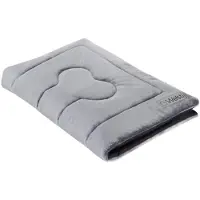 Welsti Hundebett für Katzen, Hundematte, graues Fell XL 130x90