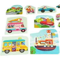 KinderSafe Buntes 7-in-1-Stau-Puzzle für Kinder