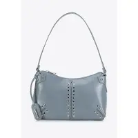 WITTCHEN Damen-Schultertasche mit Nieten, blau,