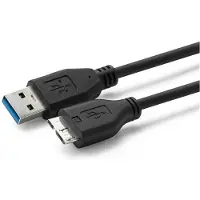 Microconnect USB3.0AB2MICRO, 2 m, USB A, Micro-USB B, USB 3.2 Gen 1 (3.1 Gen 1), Schwarz