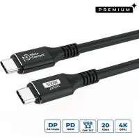 Microconnect USB3.2CC01, 1 m, USB C, USB C, USB 3.2 Gen 2x2, Schwarz