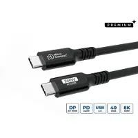 Microconnect USB4CC05-240W, 0,5 m, USB C, USB C, USB4 Gen 3x2, Schwarz