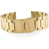 Inny Armband 676G - hochwertiger Stahl - goldfarben - 22 mm
