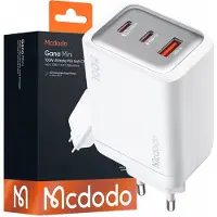 Mcdodo Netzteil, Ladegerät, Steckdosenadapter mit 3 USB-C PD-Anschlüssen und 1 USB-Anschluss, 100W, weiß
