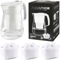 AQUAPHOR Onyx, Pitcher-Wasserfilter, 4,2 l, Weiß