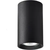 Light Prestige Manacor Schwarz Aufbauleuchte 13 cm, Elegant GU10