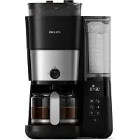 Philips All-in-1 Filter-Kaffeemaschine mit integriertem Mahlwerk, schwarz (HD7900/50)