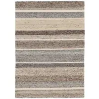 Theko Wollteppich "Ehrwald TK-155", beige, B:200cm H:12mm L:300cm, Schurwolle, Teppiche, Wollteppich, Wendeteppich, besonders flach, reine Wolle, handgewebt, gestreift